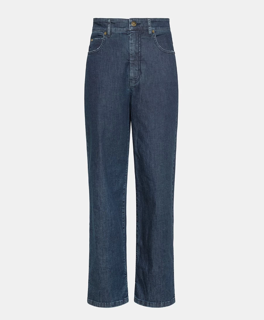 Momoni Women's Fuchsia Stretch Denim Pants - Lightweight Comfort Fit Jeans