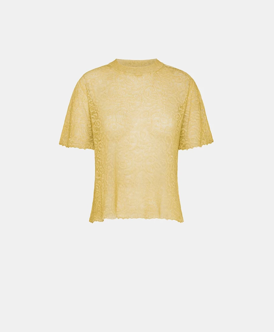 Momoni Women's Sveva Linen Knitwear - Oil Green Pullover Sweater