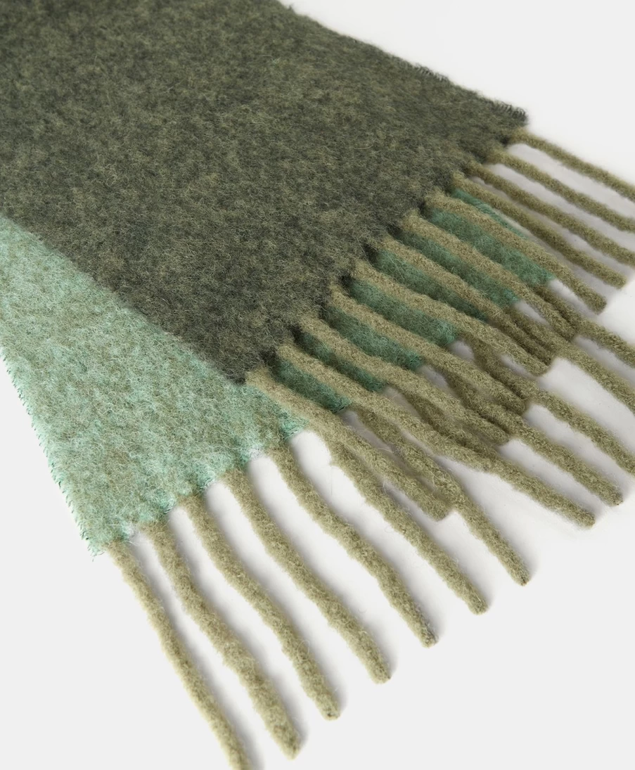 Momoni Women's Alpaca Scarf - Multicolor Green, Soft & Warm Winter Accessory