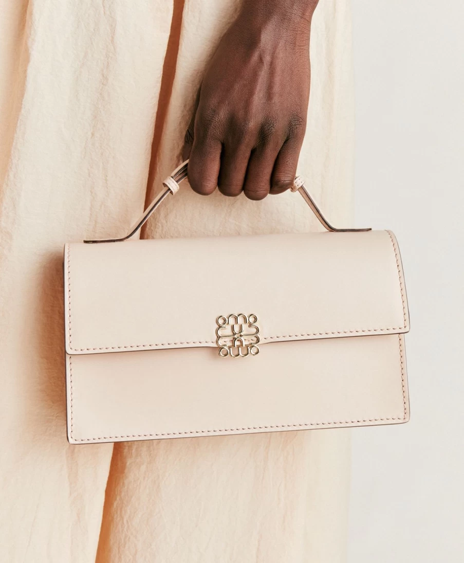 Momoni Women's Sophie Bag - Powder Pink Nappa Leather Handbag