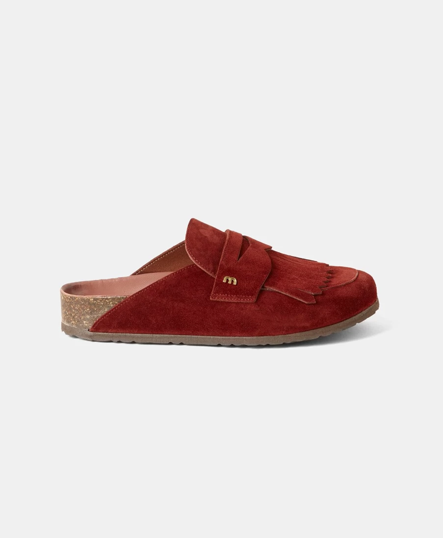 Momoni Women's Burnt Fringed Slippers - Pierrich Style Comfort Footwear