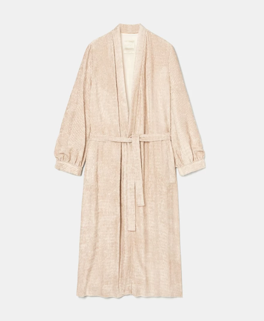 Momoni Women's Pink Corduroy Euforbia Duster Coat