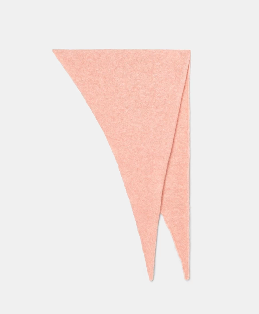 Momoni Women's Baltico Bis Scarf - Fleece-Effect Baby Alpaca Wool Wrap - Rose Pink Winter Accessory
