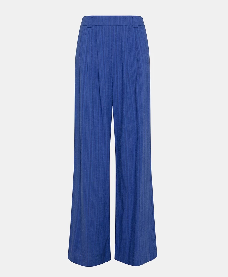 Momoni Women's Blue Lanzarote Gauze Pants - Lightweight & Comfortable