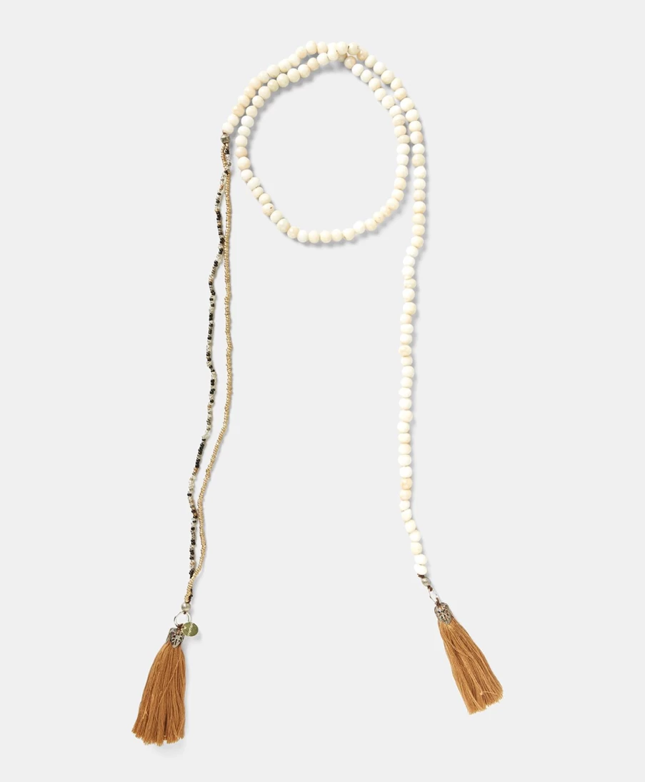 Momoni Women's Noel Beaded Necklace - Natural Stone Elegant Jewelry Gift