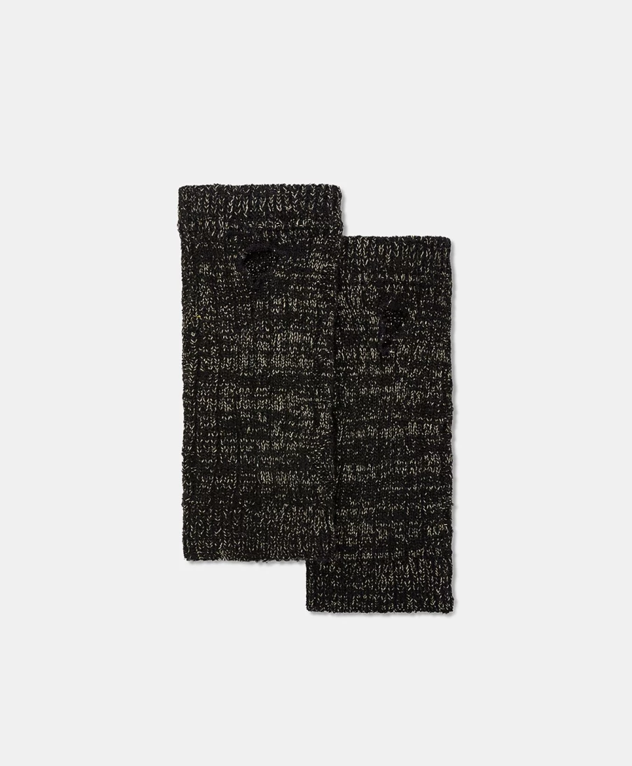 Momoni Women's Augustine Mohair Gloves - Black Luxury Winter Accessories
