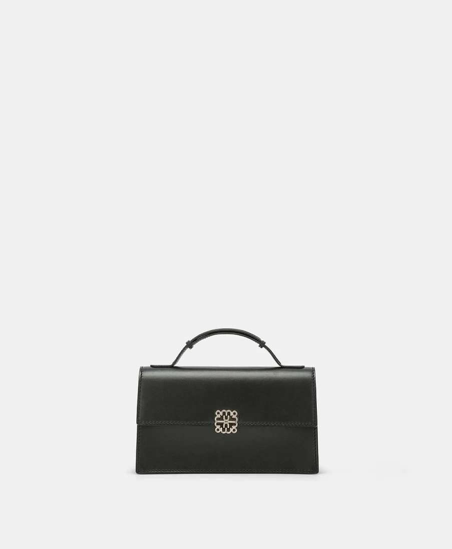 Momoni Women's Sophie Black Nappa Leather Handbag