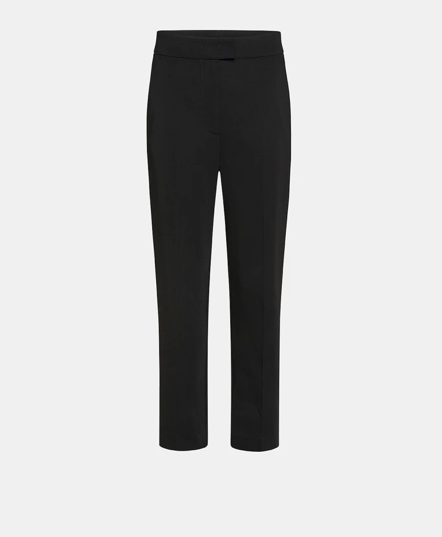 Momoni Women's Valentin Stretch Viscose Cady Pant - Black