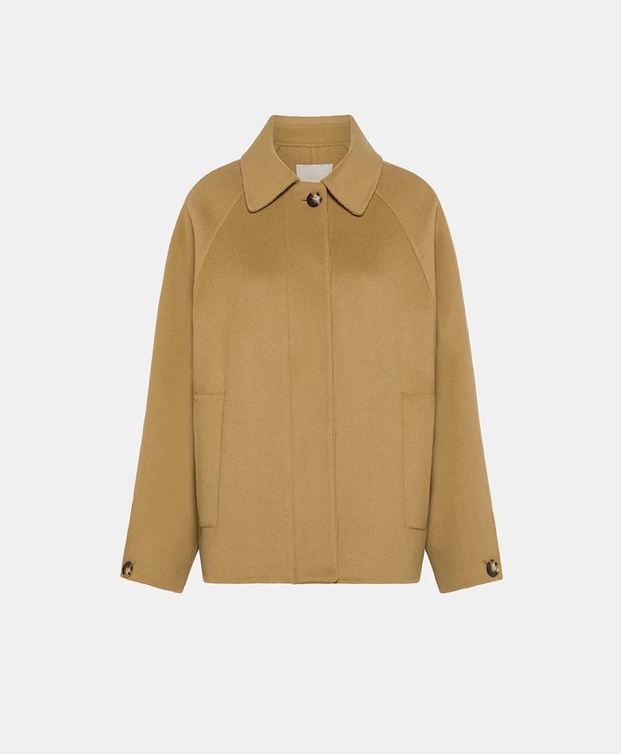 Momoni Women's Honey Double-Face Wool Blend Robert Coat