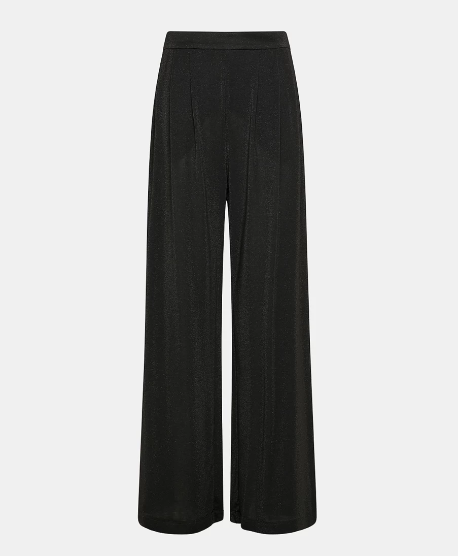 Momoni Women's Lanzarote Black Lurex Jersey Pant - Stylish & Comfortable