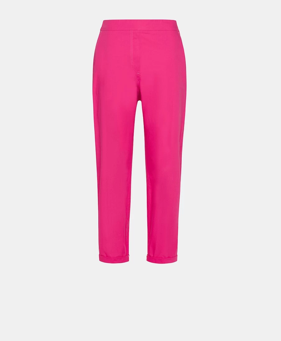 Momoni Women's Fuchsia Poplin Idaho Pants - Lightweight Comfort & Stylish Fit