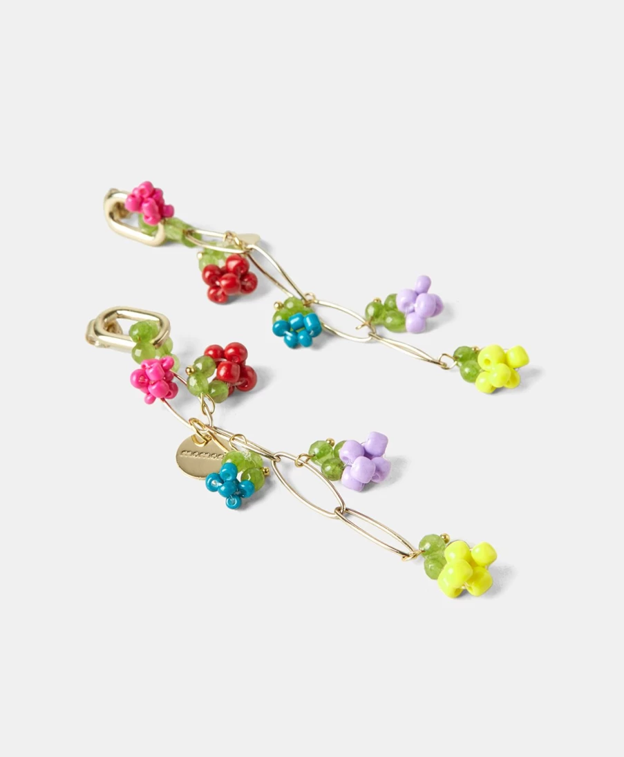 Momoni Women's Crispin Multicolor Earrings - Vibrant Stylish Hoop Earrings for Everyday Wear
