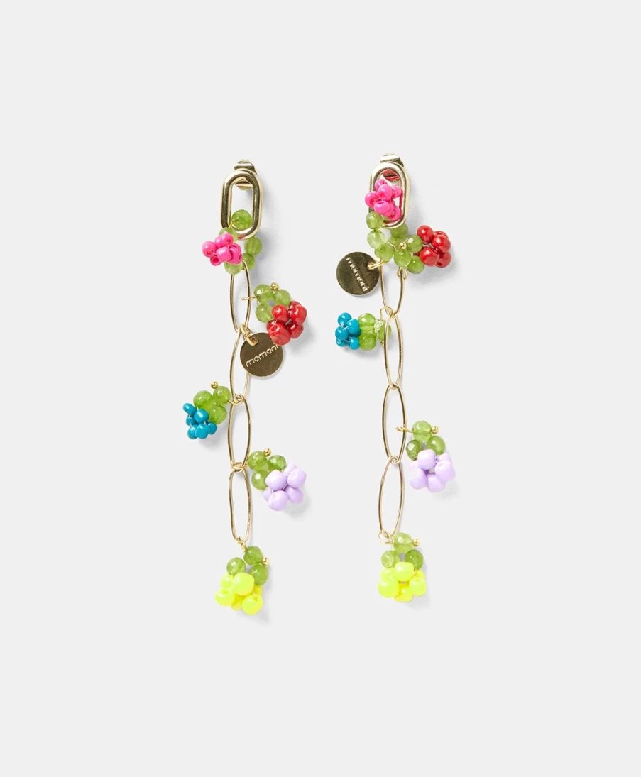 Momoni Women's Crispin Multicolor Earrings - Vibrant Stylish Hoop Earrings for Everyday Wear