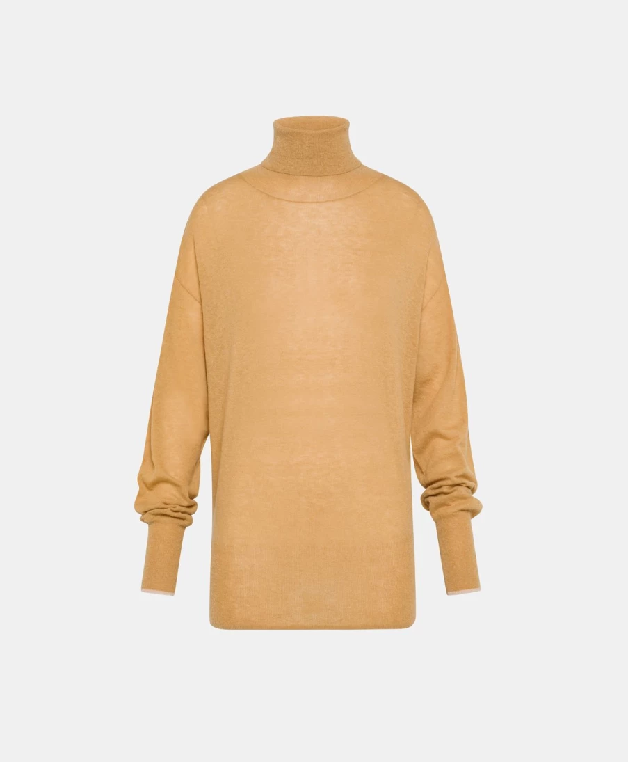 Momoni Women's Light Alpaca Peanut Aubry Knitwear Sweater