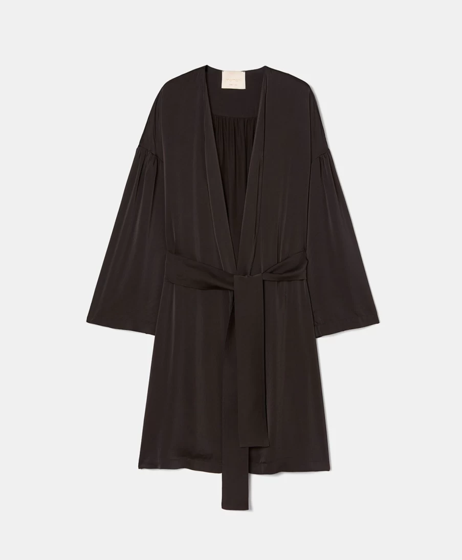 Momoni Women's Ruffin Jacket - Black Outerwear Coat