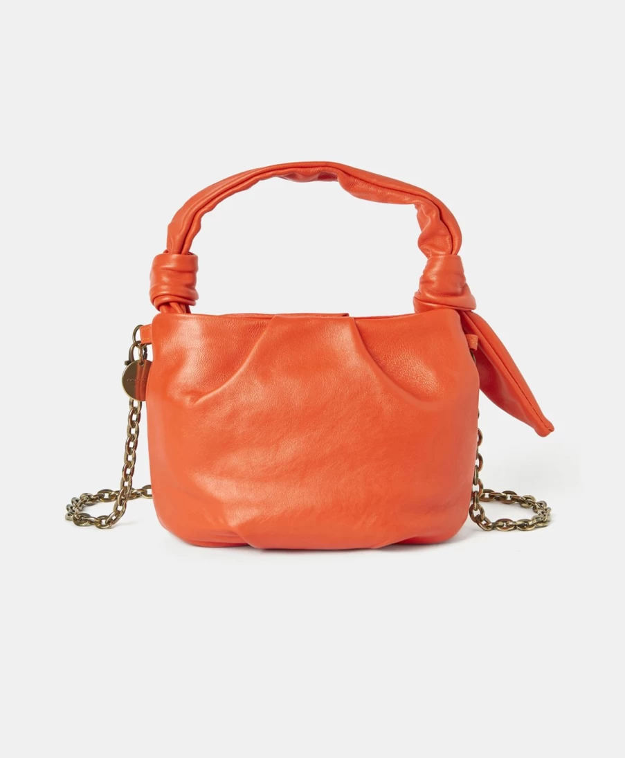 Momoni Women's Coral Nappa Leather Petit Madeleine Bag - Elegant Handbag for Women