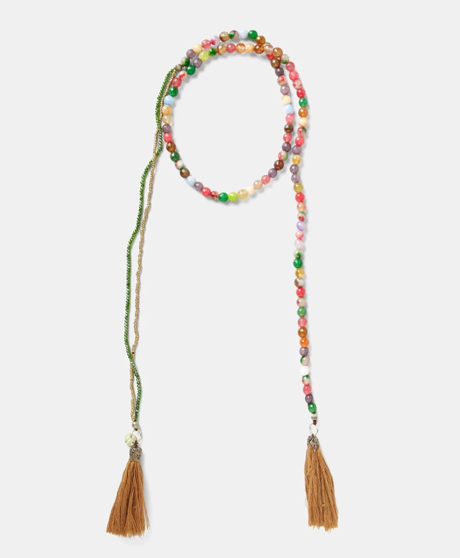Momoni Women's Noel Multicolor Pastel Beaded Necklace - Elegant Holiday Jewelry Gift
