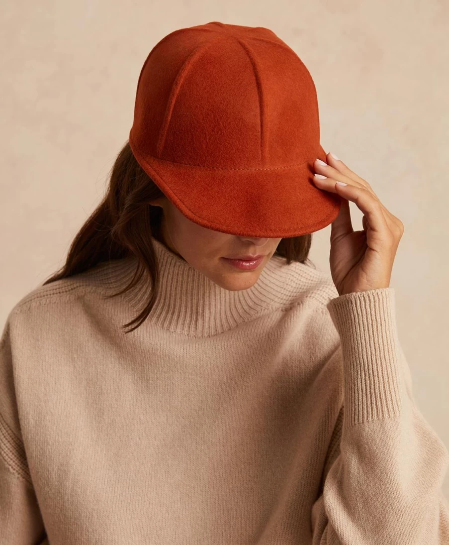 Momoni Women's Rust Wool Daniel Hat - Soft, Warm Beanie for Winter