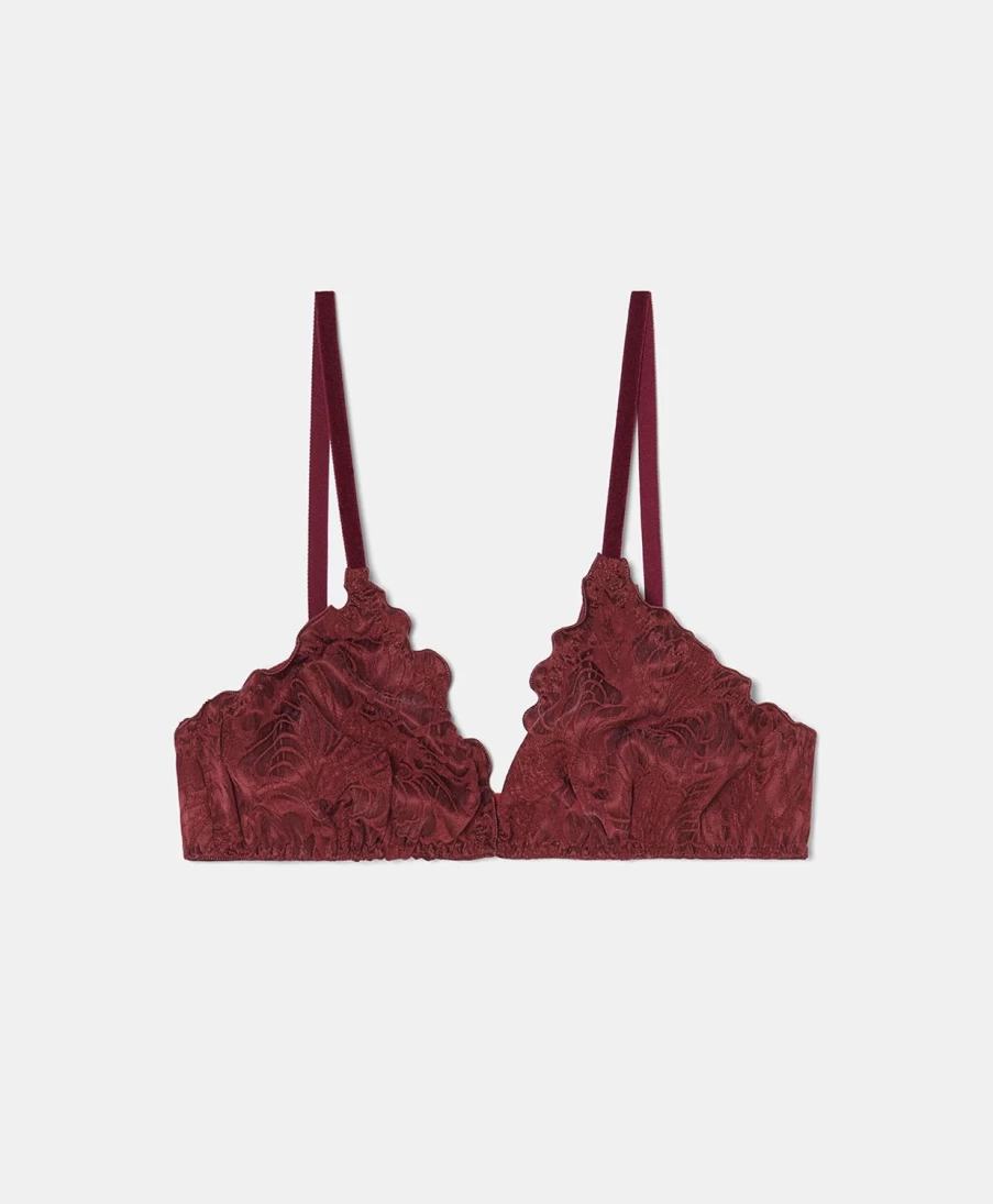 Momoni Women's David Bra - Comfortable Lace Underwear for Wine & Evening Wear