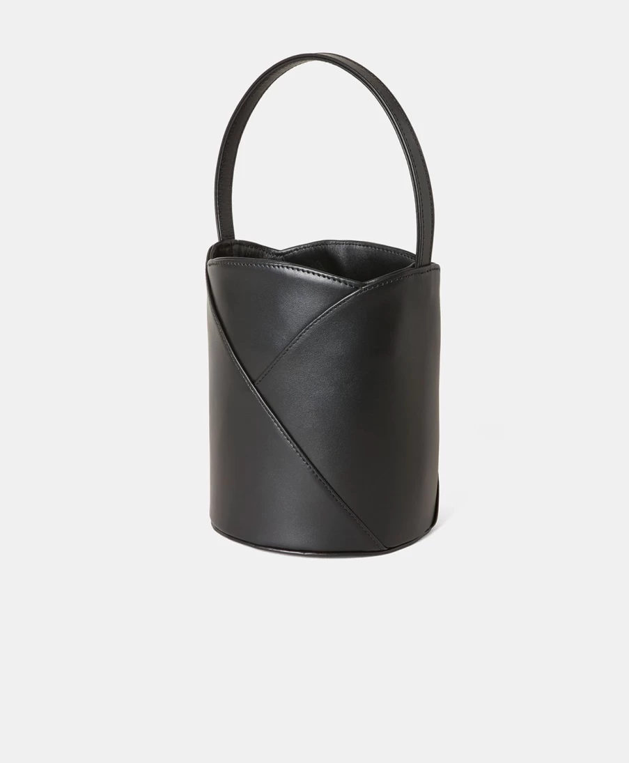 Momoni Women's Maria Letizia Black Handbag - Elegant Leather Tote Bag for Women