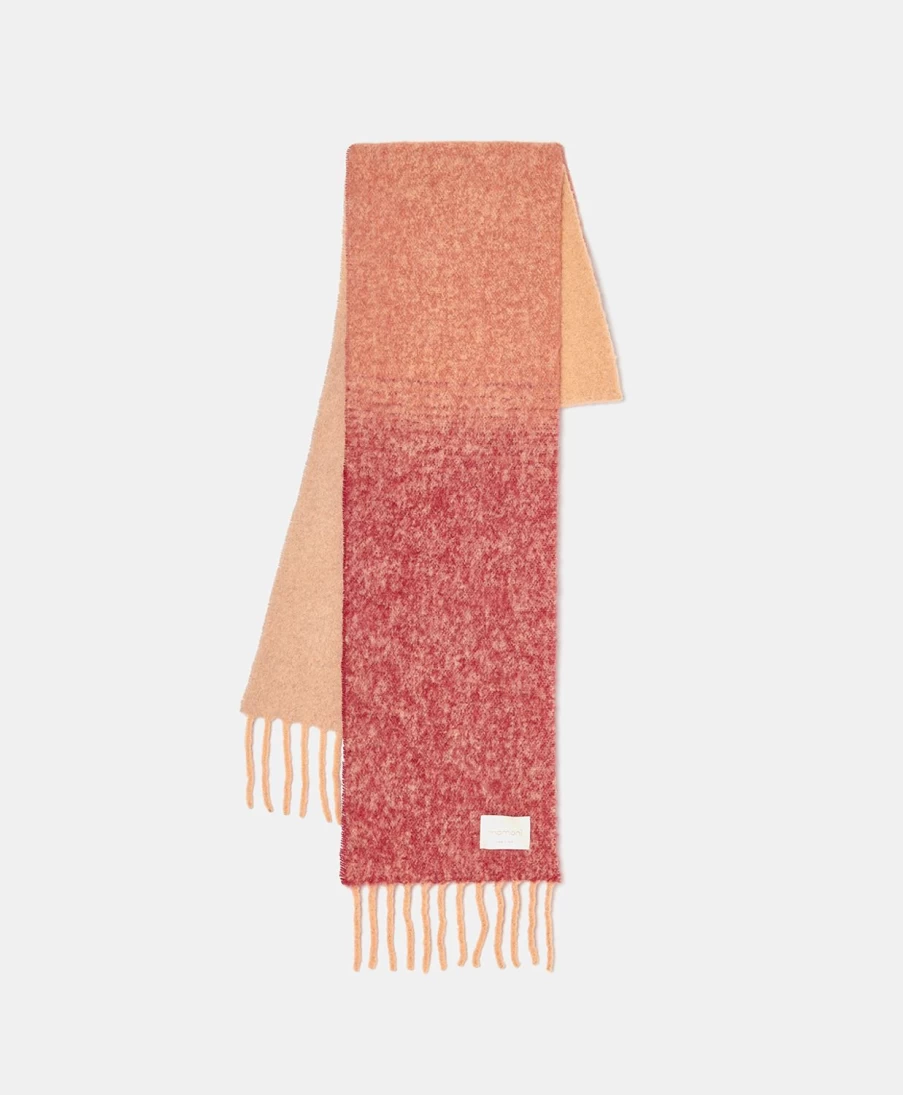Momoni Women's Alpaca Scarf - Soft Multicolor Pink Winter Accessory