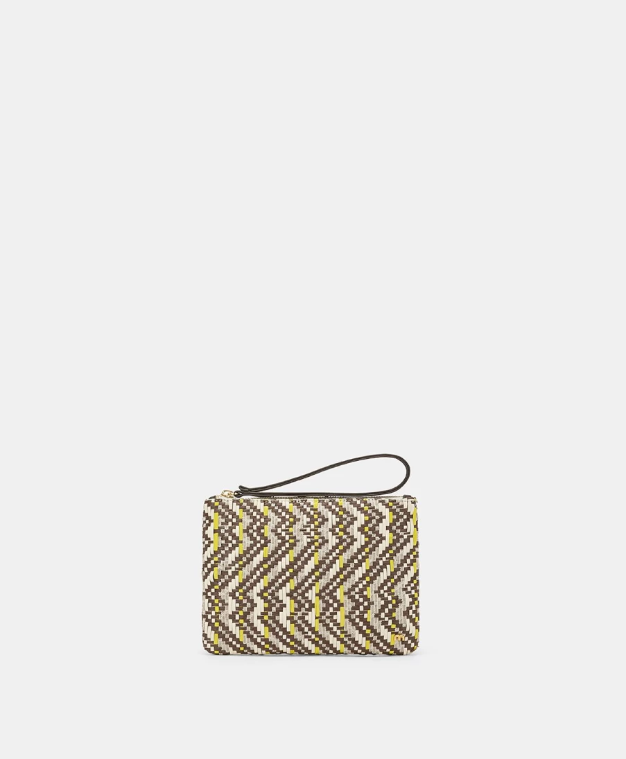 Momoni Women's Woven Brown & Multicolor Fragua Handbag - Stylish Crossbody Purse for Women
