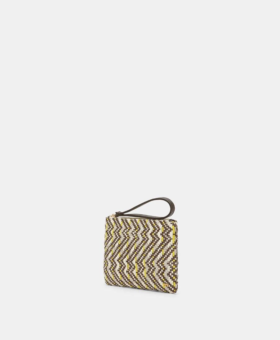 Momoni Women's Woven Brown & Multicolor Fragua Handbag - Stylish Crossbody Purse for Women