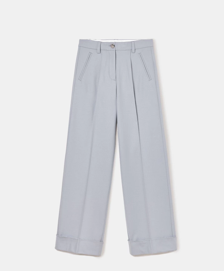 Momoni Women's Civetta Stretch Flannel Pants - Dust Color Comfort Fit