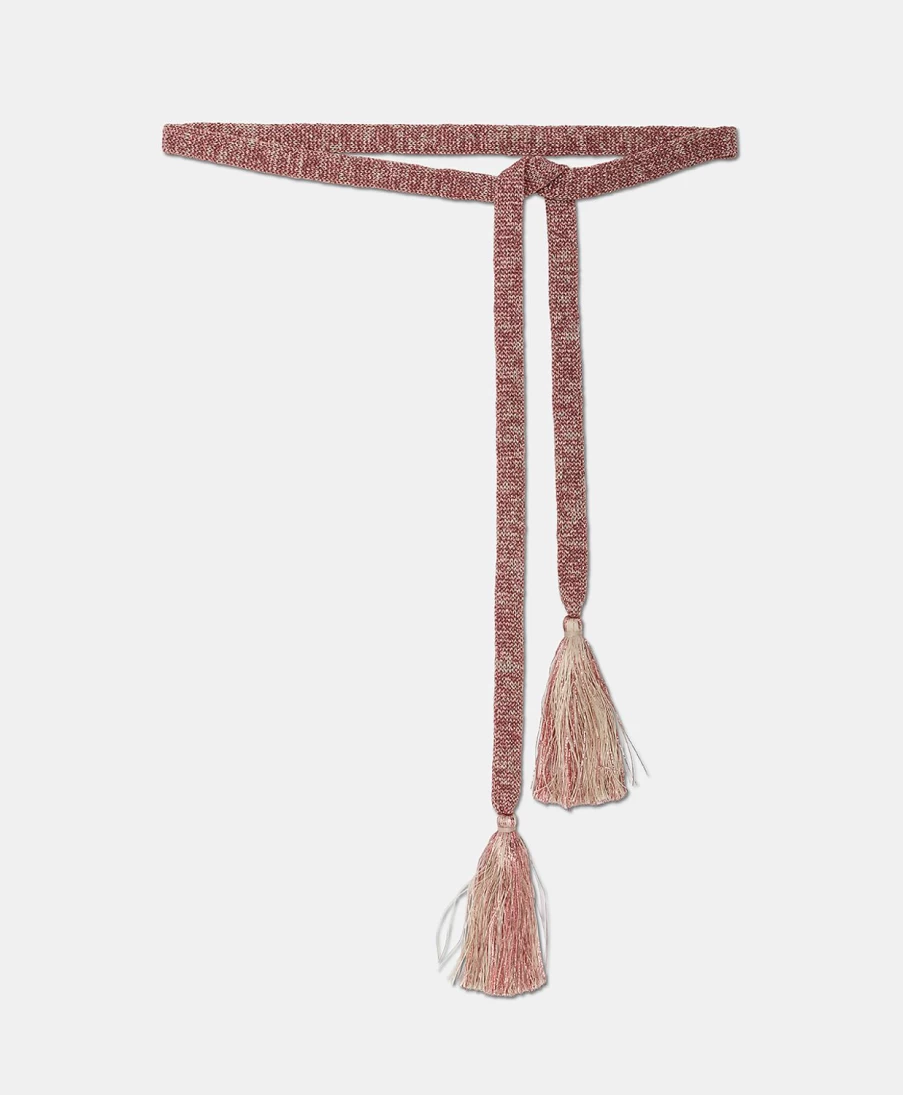 Momoni Women's Peach Tassel Belt - Stylish Ontano Design for Women Fashion Accessories