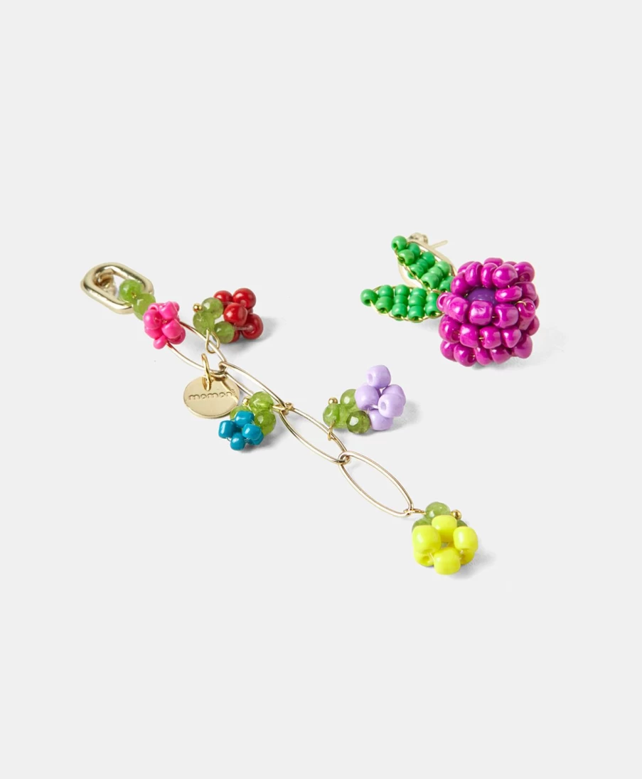 Momoni Women's Aubin Multicolor Stud Earrings - Vibrant Handmade Jewelry Gift